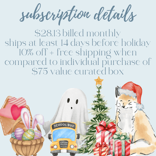 Holiday Curated Box Subscription - $75 Value